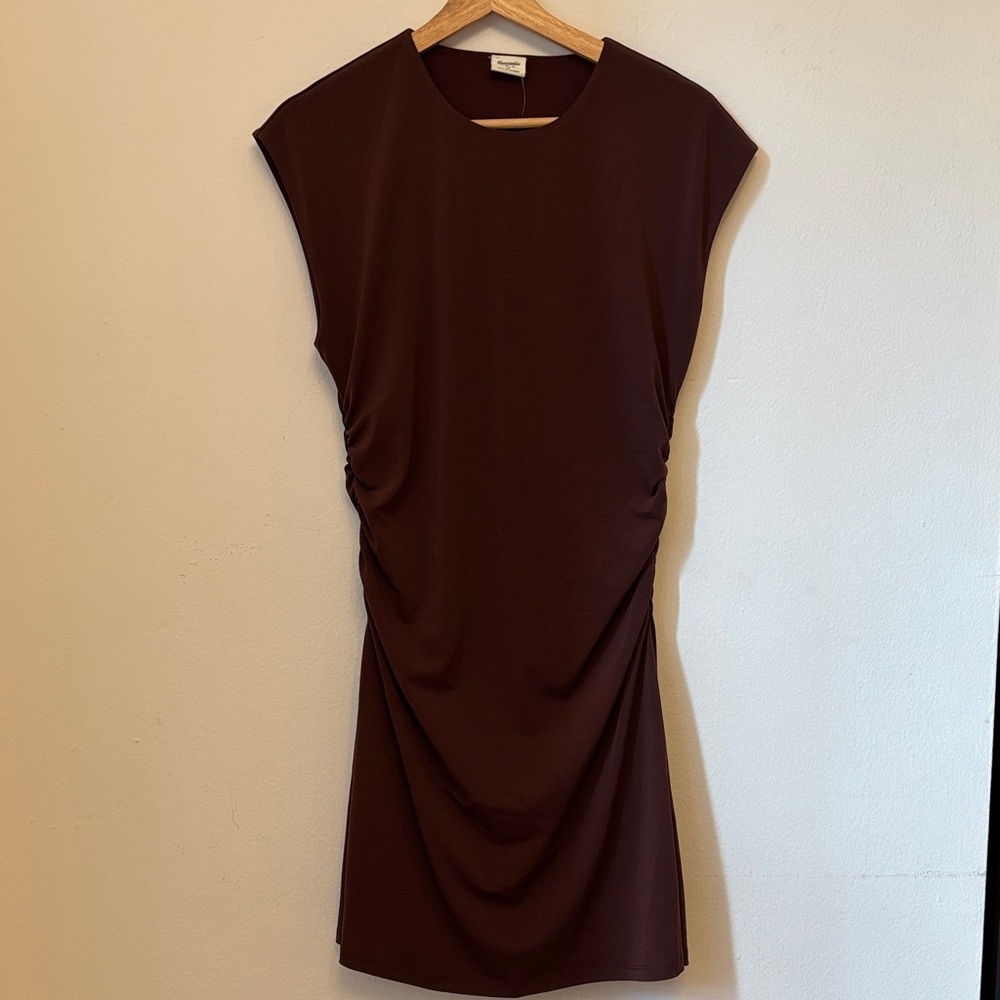 Abercrombie & Fitch Sleeveless Brown Mini Dress